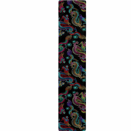 Chinese Dragon Pattern Print Table Runner