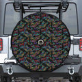 Chinese Dragon Pattern Print Tire Cover With Camera Hole