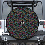 Chinese Dragon Pattern Print Tire Cover With Camera Hole