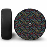 Chinese Dragon Pattern Print Tire Cover With Camera Hole
