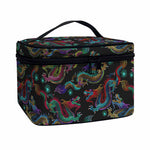 Chinese Dragon Pattern Print Travel Makeup Bag