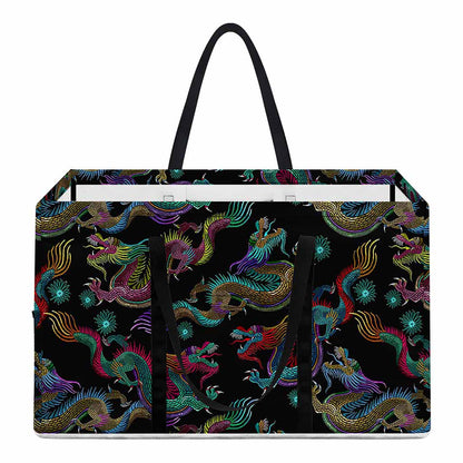 Chinese Dragon Pattern Print Utility Tote Bag