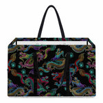 Chinese Dragon Pattern Print Utility Tote Bag