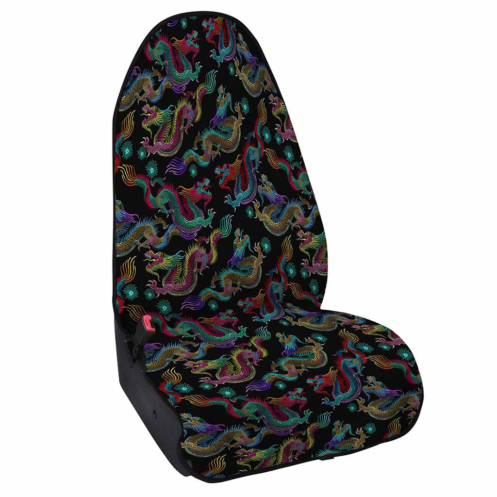 Chinese Dragon Pattern Print Waterproof Car Seat Cover