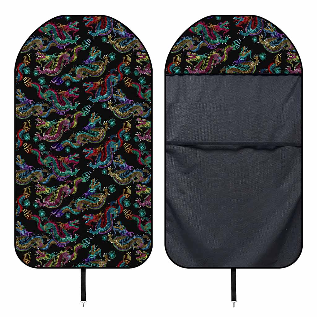 Chinese Dragon Pattern Print Waterproof Car Seat Cover