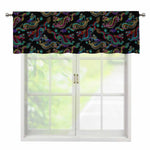 Chinese Dragon Pattern Print Window Valance