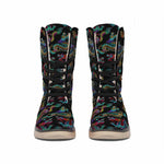 Chinese Dragon Pattern Print Winter Boots