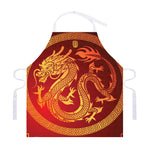 Chinese Dragon Zodiac Sign Print Adjustable Apron