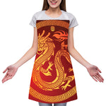 Chinese Dragon Zodiac Sign Print Adjustable Apron