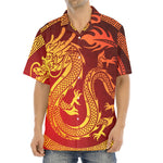 Chinese Dragon Zodiac Sign Print Aloha Shirt