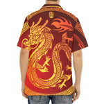 Chinese Dragon Zodiac Sign Print Aloha Shirt