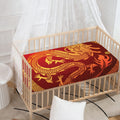 Chinese Dragon Zodiac Sign Print Baby Crib Sheet