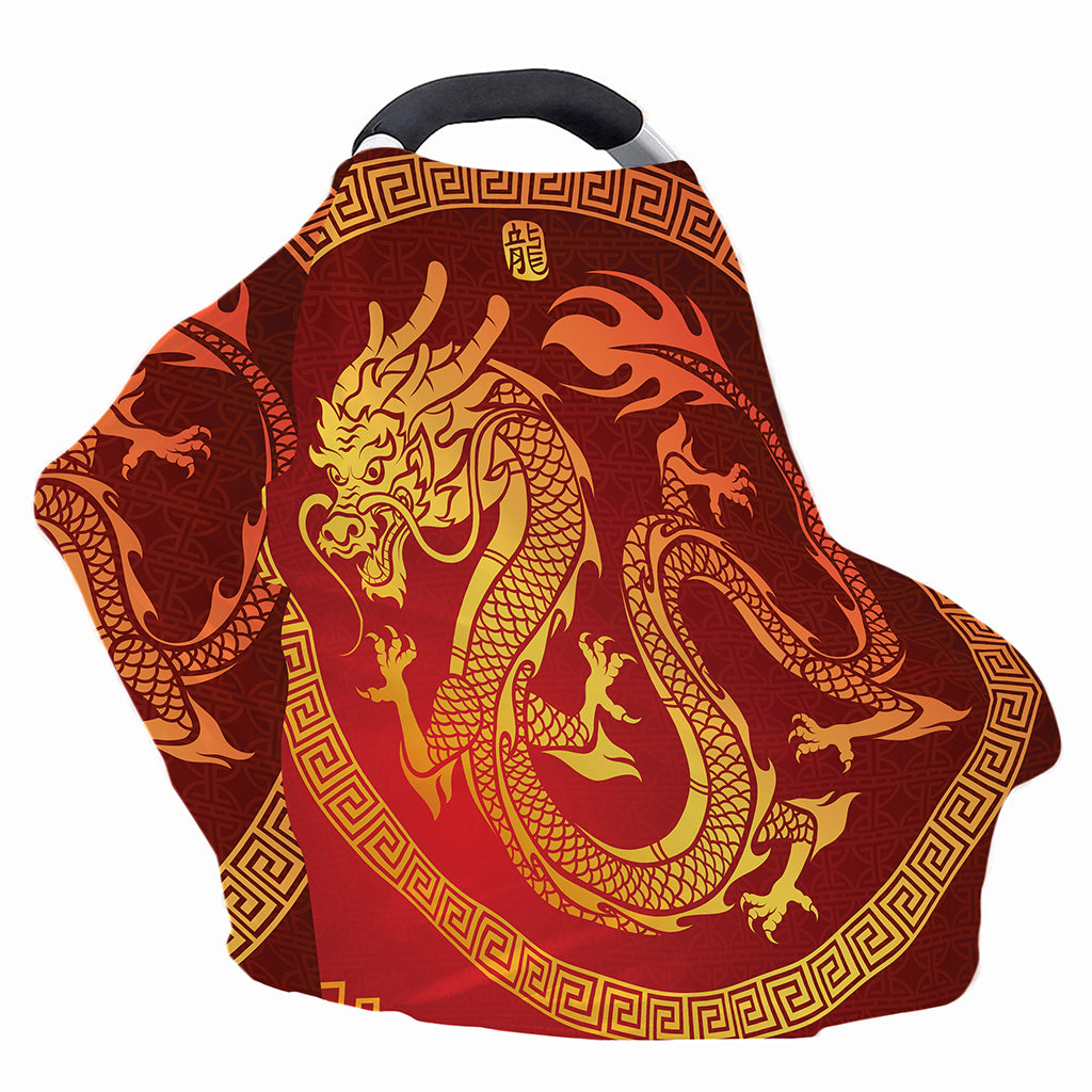 Chinese Dragon Zodiac Sign Print Baby Seat Cover