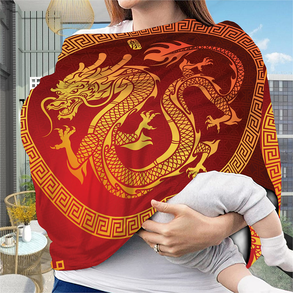 Chinese Dragon Zodiac Sign Print Baby Seat Cover