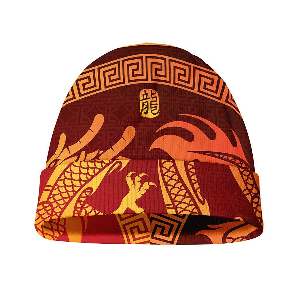 Chinese Dragon Zodiac Sign Print Beanie