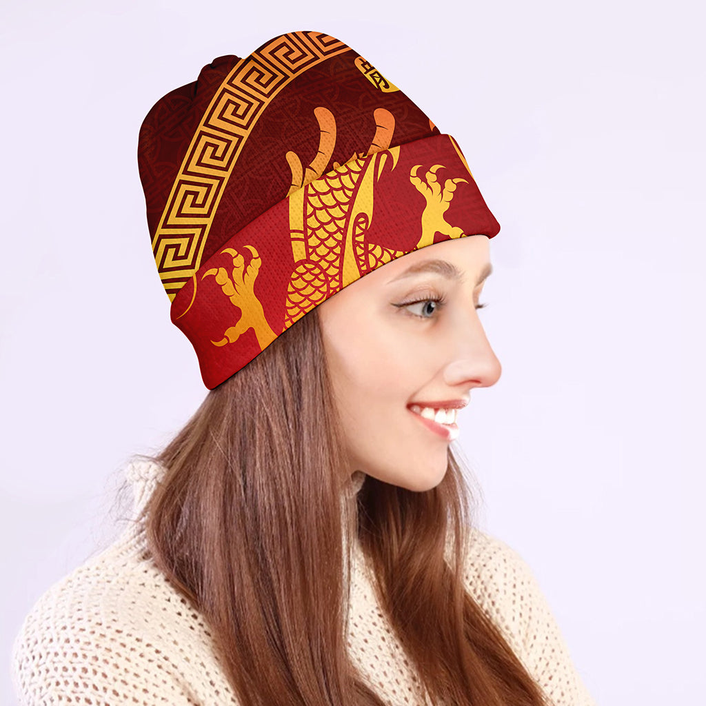 Chinese Dragon Zodiac Sign Print Beanie