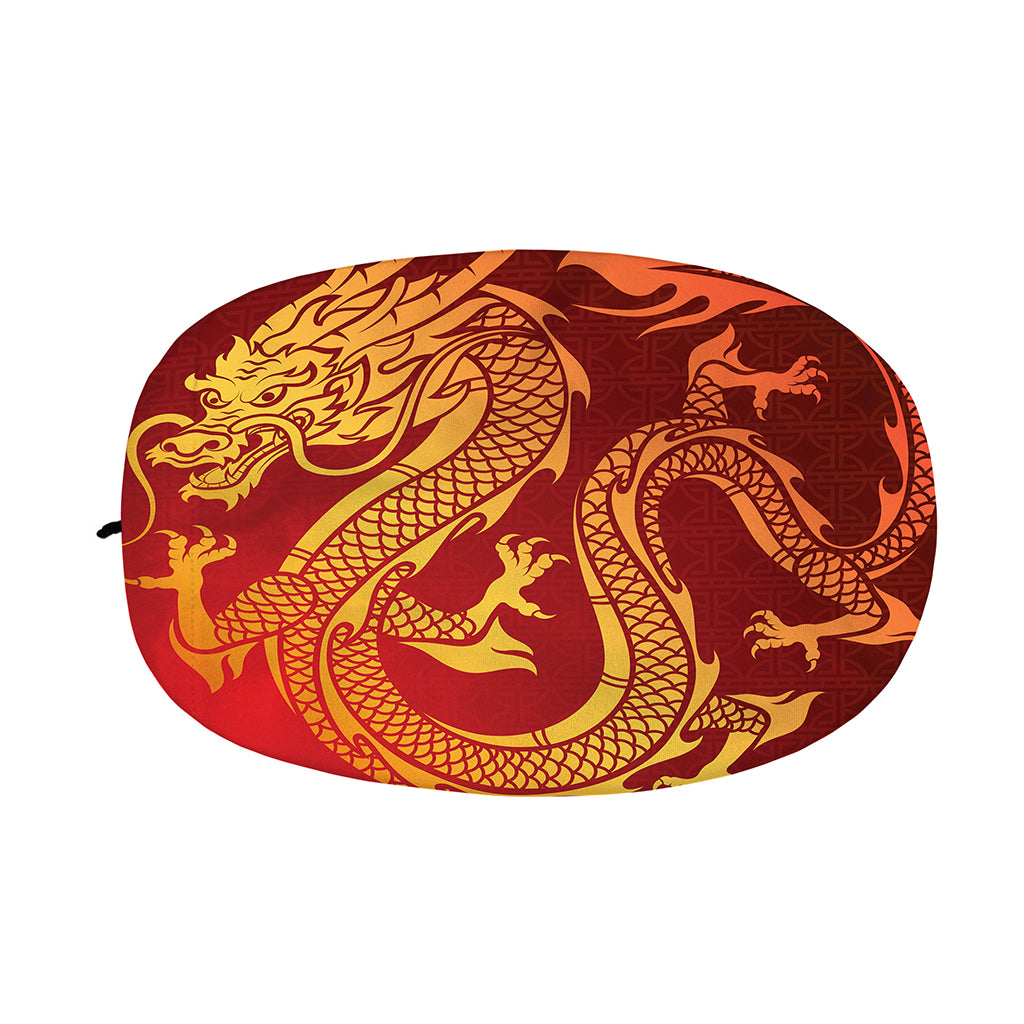 Chinese Dragon Zodiac Sign Print Car Side Mirror Covers