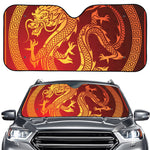 Chinese Dragon Zodiac Sign Print Car Windshield Sun Shade