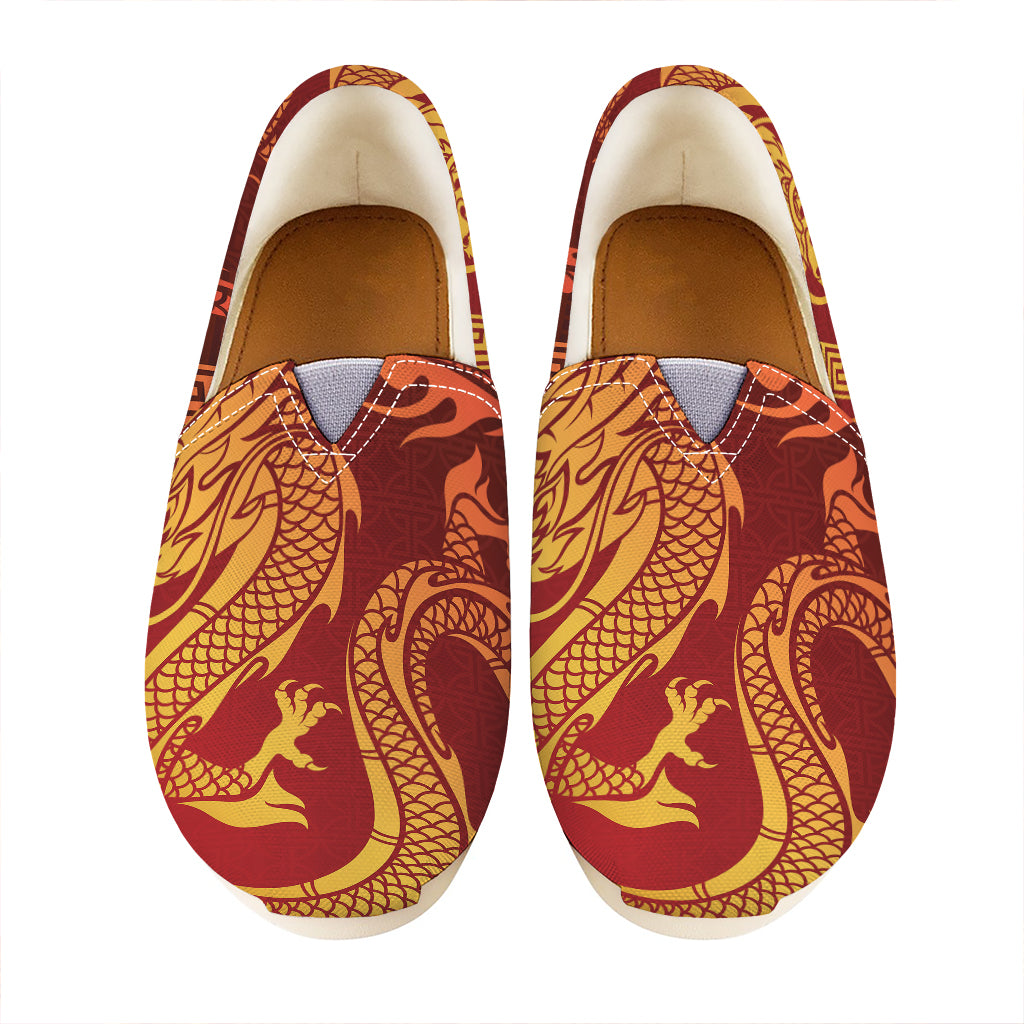 Chinese Dragon Zodiac Sign Print Casual Shoes