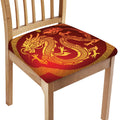 Chinese Dragon Zodiac Sign Print Chair Cushion Cover