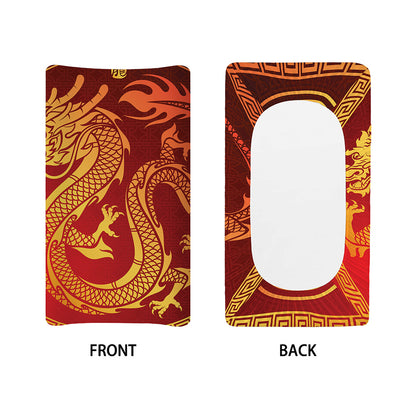 Chinese Dragon Zodiac Sign Print Changing Pad Cover