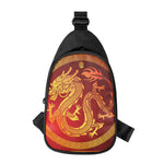 Chinese Dragon Zodiac Sign Print Chest Bag