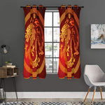 Chinese Dragon Zodiac Sign Print Curtain