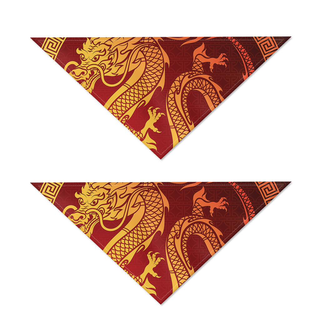 Chinese Dragon Zodiac Sign Print Dog Bandana