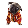 Chinese Dragon Zodiac Sign Print Dog Zip Up Hoodie