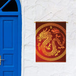 Chinese Dragon Zodiac Sign Print Garden Flag