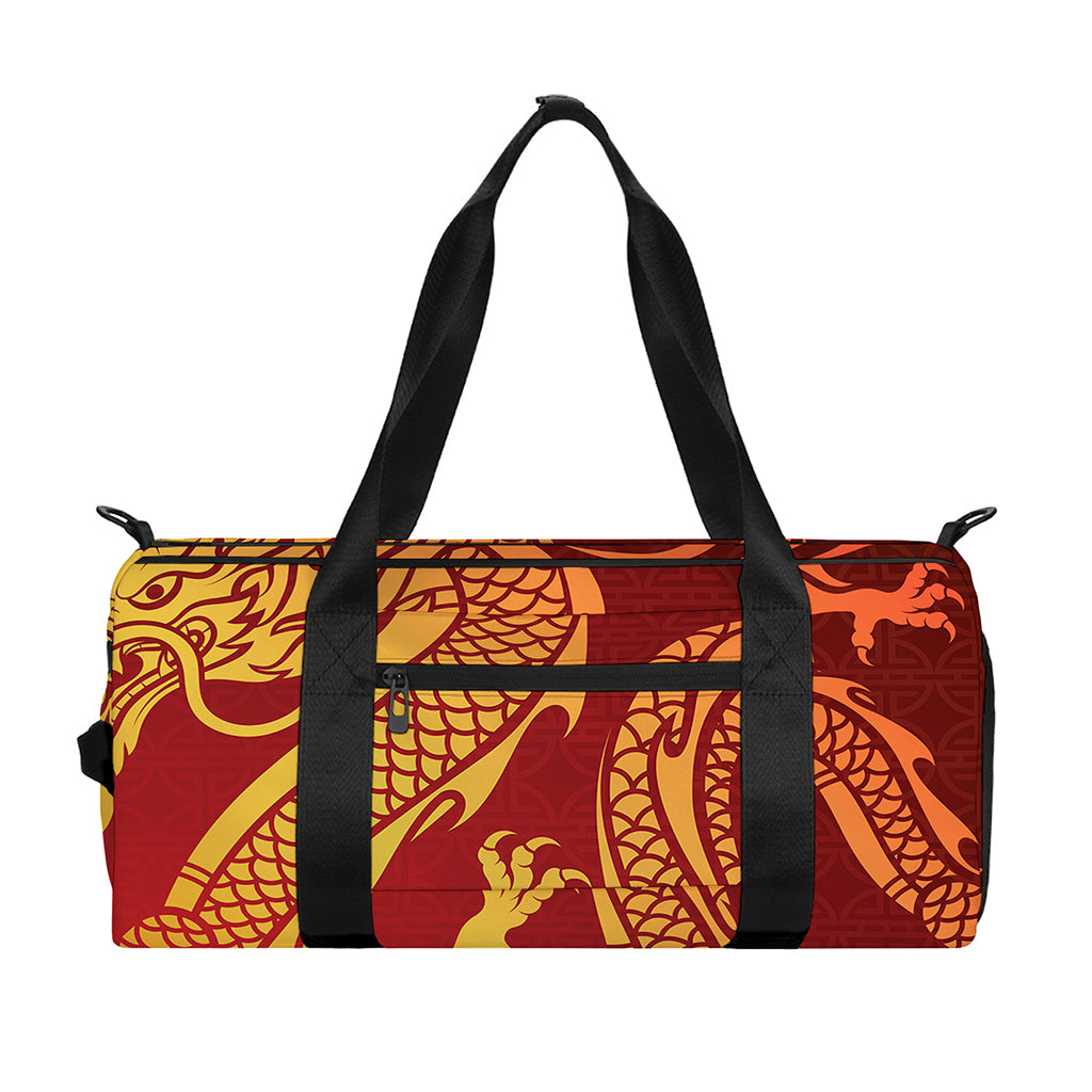 Chinese Dragon Zodiac Sign Print Gym Bag