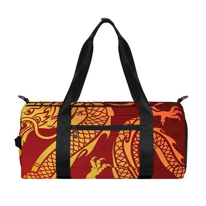 Chinese Dragon Zodiac Sign Print Gym Bag