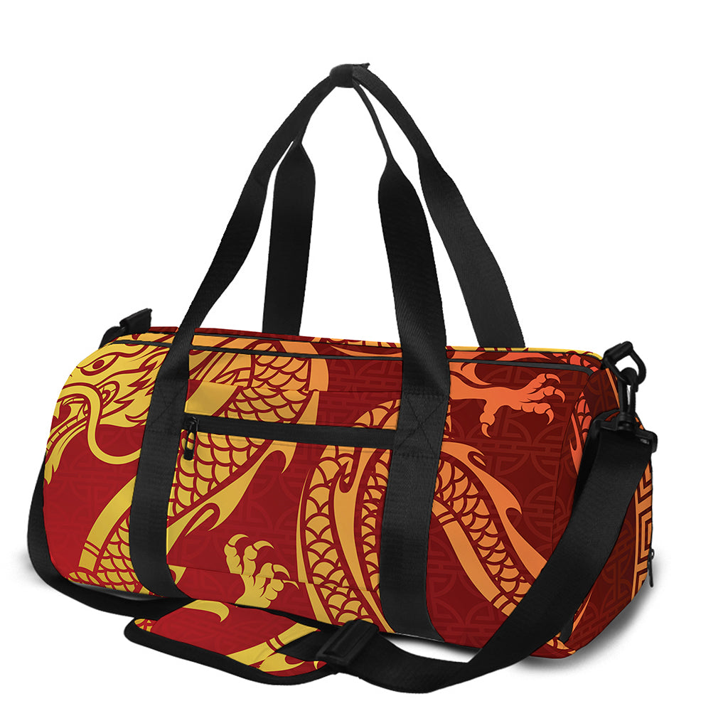 Chinese Dragon Zodiac Sign Print Gym Bag