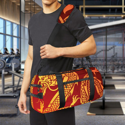 Chinese Dragon Zodiac Sign Print Gym Bag