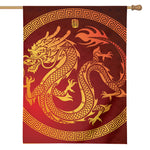 Chinese Dragon Zodiac Sign Print House Flag