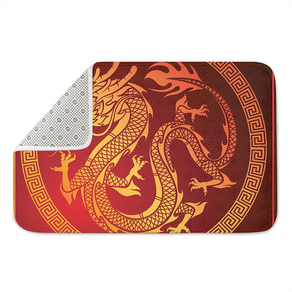 Chinese Dragon Zodiac Sign Print Indoor Door Mat
