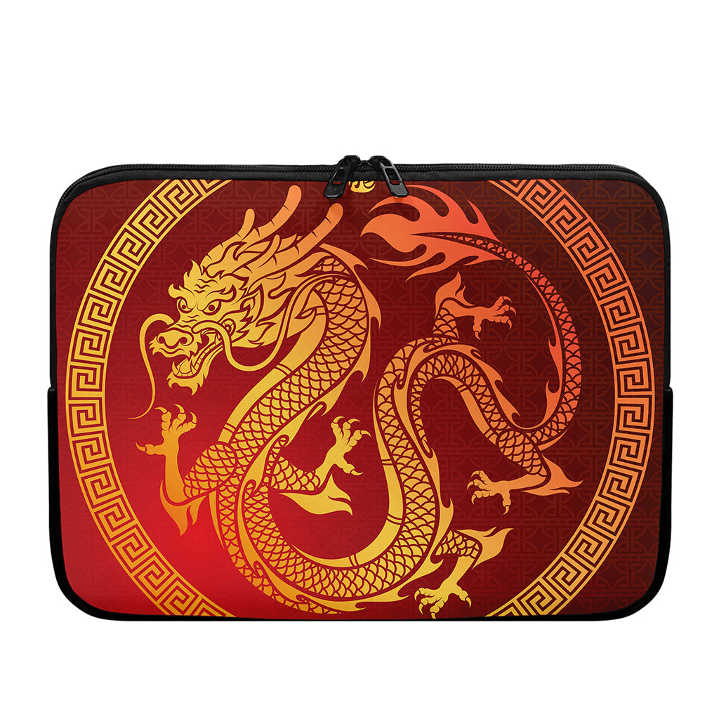 Chinese Dragon Zodiac Sign Print Laptop Sleeve