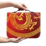 Chinese Dragon Zodiac Sign Print Leather Bible Cover