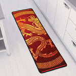 Chinese Dragon Zodiac Sign Print Long Kitchen Mat