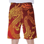 Chinese Dragon Zodiac Sign Print Men's Beach Shorts