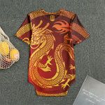 Chinese Dragon Zodiac Sign Print Men's Bodysuit