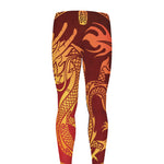 Chinese Dragon Zodiac Sign Print Men's leggings