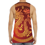 Chinese Dragon Zodiac Sign Print Men's Muscle Tank Top