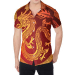 Chinese Dragon Zodiac Sign Print Men's Shirt