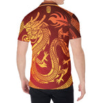 Chinese Dragon Zodiac Sign Print Men's Shirt