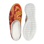 Chinese Dragon Zodiac Sign Print Mesh Casual Shoes