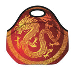 Chinese Dragon Zodiac Sign Print Neoprene Lunch Bag