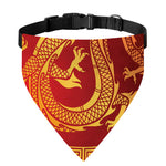 Chinese Dragon Zodiac Sign Print Over The Collar Dog Bandana