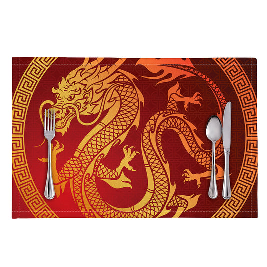 Chinese Dragon Zodiac Sign Print Placemat