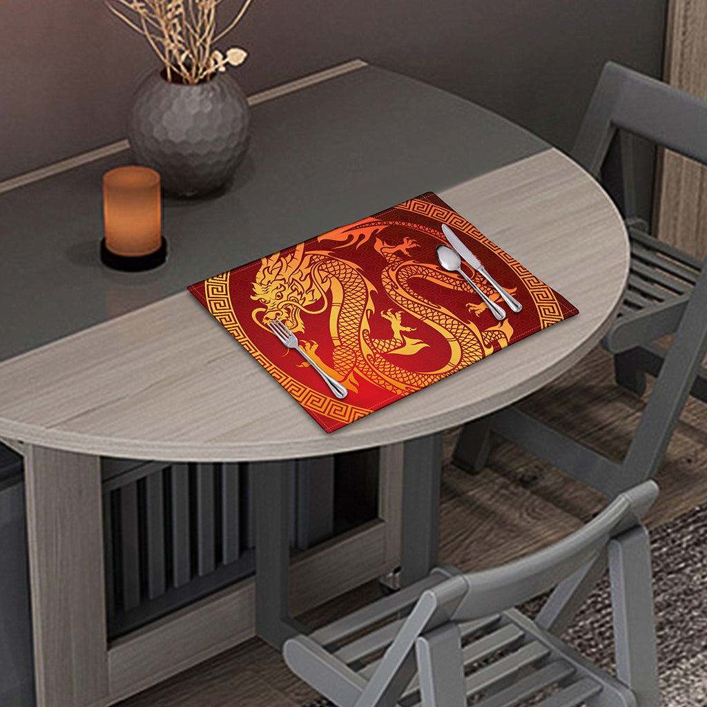 Chinese Dragon Zodiac Sign Print Placemat